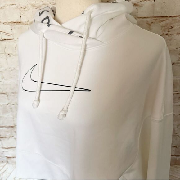 Nike Dri Fit Therma cropped hoodie pullover oversized - Picture 3 of 5